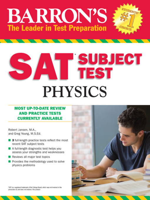 Title details for SAT Subject Test Physics by Robert Jansen - Available